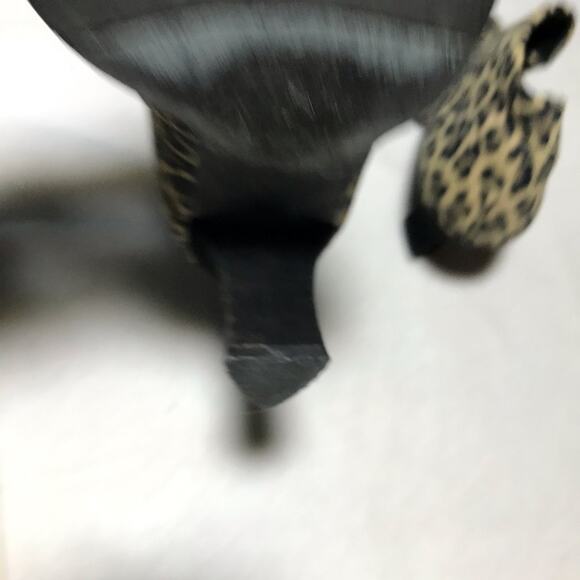 Thierry Rabotin Ella leopard fabric booties with suede heels 36 made in Italy - Picture 14 of 14